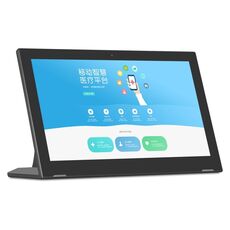 Cornice fotografica digitale con display IPS da 15,6 pollici, Cortex A17 quad-core RK3288 fino a 1,5 GHz, Android 8.1, 2 GB + 16 GB, supporto WiFi e Ethernet e Bluetooth, HDMI e scheda TF e jack da 3,5 mm (nero)