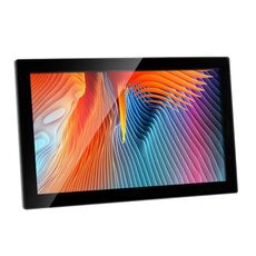 Cornice fotografica digitale con display LCD da 18,5 pollici, RK3399 A72 dual-core + A53 quad-core fino a 2,0 GHz, Android 7.1, 2 GB + 16 GB, supporto WiFi, Ethernet, Bluetooth, scheda SD e jack da 3,5 mm