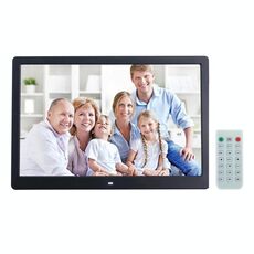 Telaio fotografica digitale display LED da 13 pollici con supporto e telecomando, ALLWINNER F16, supporto SD / MS / MMC card e USB (nero)