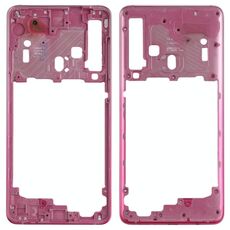 Per Galaxy A9 (2018) Cornice con cornice centrale (oro rosa)