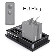 Caricabatteria triplo micro USB per fotocamera panoramica Insta360 ONE X (spina europea)