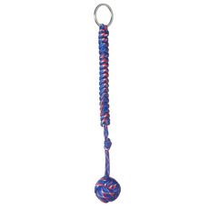 Portachiavi di sopravvivenza con cordino per autodifesa in acciaio con cuscinetto a sfera in acciaio con pugno di scimmia nero (blu rosso)