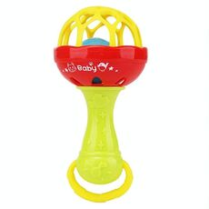 Sonagli per bambini Giocattolo Intelligenza Afferrare Gengive Campanello a mano in plastica Sonaglio Giocattolo educativo divertente ， Consegna casuale a colori