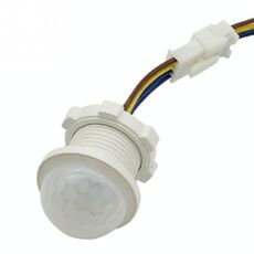 Sensore di movimento a luce infrarossa da esterno per interni Ritardo temporale Interruttore PIR Lampada notturna sensibile a LED, CA 220 V.