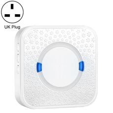 P6 110dB Wireless IP55 Impermeabile a basso consumo energetico Ricevitore per campanello WiFi Doing-dong, distanza ricevitore: 300 m, spina UK (bianca)