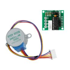 LDTR-WG0246 28YBJ-48 DC 5V 4 fasi 5 fili motore passo-passo con scheda driver ULN2003 (argento)
