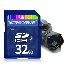 Scheda di memoria SD Microdrive classe 10 da 32 GB ad alta velocità per tutti i dispositivi digitali con slot per scheda SD