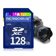 Scheda di memoria SD Microdrive da 128 GB ad alta velocità di classe 10 per tutti i dispositivi digitali con slot per scheda SD