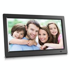 Cornice fotografica digitale IPS da 21,5 pollici Cornice per foto elettronica Supporto per macchina pubblicitaria 1080P HDMI (nero)
