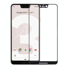 Lente in vetro esterno per schermo anteriore per Google Pixel 3 XL (nero)