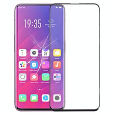 Per OPPO Find X Lente in vetro esterno per schermo anteriore (nero)