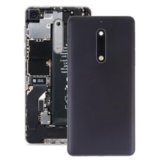 Coperchio posteriore della batteria con obiettivo della fotocamera e tasti laterali per Nokia 5 (nero)
