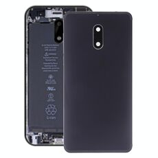 Coperchio posteriore della batteria con obiettivo della fotocamera e tasti laterali per Nokia 6 (nero)