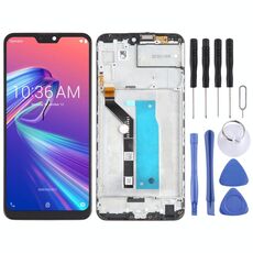 Schermo LCD OEM per Asus Zenfone Max Pro (M2) ZB631KL Digitizer Assemblaggio completo con cornice (nero)