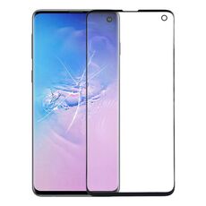 Per Galaxy S10 Obiettivo in vetro esterno per schermo anteriore originale (nero)