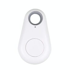 Portachiavi portachiavi cane gatto localizzatore GPS per bambini portachiavi anti smarrimento Smart Search Bluetooth tracker tag (bianco)