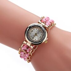 Sloggi 377 Orologio da polso al quarzo con catena a fune da donna (rosa)
