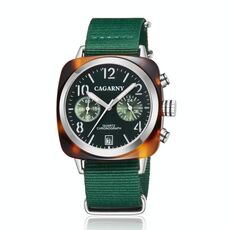 CAGARNY 6883 Orologio al quarzo con guscio in metallo policromo impermeabile alla moda con cinturino in tela