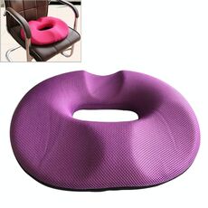 Cuscino anti-emorroidi dell'anca in rete ispessita per ufficio, dimensioni: 45x41x7 cm (viola)