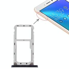 Vassoio scheda SIM + vassoio scheda SIM / vassoio scheda micro SD per Asus Zenfone Live ZB501KL (nero)