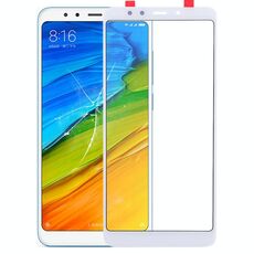 Lente in vetro esterno per schermo anteriore per Xiaomi Redmi 5 (bianco)