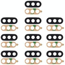 10 PCS Obiettivo e adesivo per fotocamera posteriore per Xiaomi Mi 6X / A2 (nero)