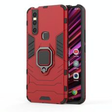 Custodia protettiva antiurto PC + TPU con supporto per anello magnetico per Vivo V15 (rosso)