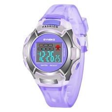 SYNOKE 99329 Orologio elettronico sportivo luminoso impermeabile per bambini (viola)