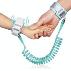 Happywalk Kids Safety Anti-Lost Wrist Link Traction Rope con blocco a induzione, lunghezza: 2 m (verde menta)