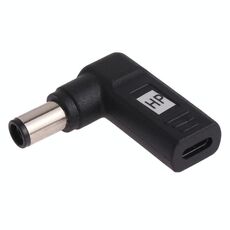 Connettore adattatore a gomito da USB-C / Type-C femmina a 7,4 x 5,0 mm maschio per laptop HP