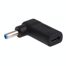 Connettore adattatore a gomito da USB-C / Type-C femmina a 4,5 x 3,0 mm maschio (blu)