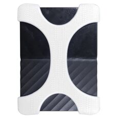 Custodia in silicone per disco rigido portatile tipo X da 2,5 pollici per disco rigido portatile WD, SEAGATE e Toshiba da 2 TB-4 TB, senza foro (bianco)