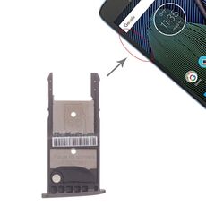Vassoio scheda SIM + vassoio scheda micro SD per Motorola Moto G5 Plus (nero)
