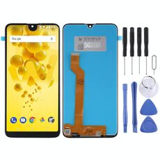 Schermo LCD TFT per Wiko View 3 con assemblaggio completo di digitalizzatore (nero)