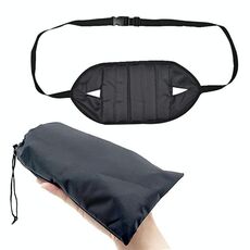 Mini amaca portatile per poggiapiedi per sedia da ufficio (nera)