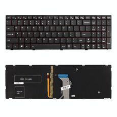 Tastiera USA con retroilluminazione per Lenovo Y500 Y500N Y510P Y500NT Y590 (nero)