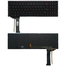 Tastiera USA con retroilluminazione per Asus GL551 GL551J GL551JK GL551JM GL551JW GL551JX G552 G552V G552VW G552VX FZ50JX GL752VW GL742VW (nero)