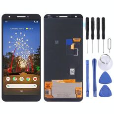 Schermo LCD OEM per Google Pixel 3a XL con assemblaggio completo di digitalizzatore (nero)