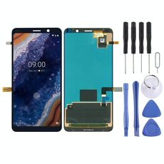Schermo LCD originale per Nokia 9 PureView con assemblaggio completo di digitalizzatore (nero)