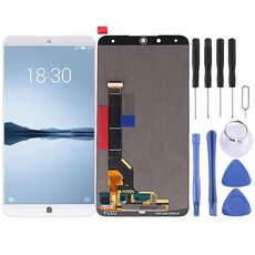 Schermo LCD originale per Meizu 15 Plus con assemblaggio completo di digitalizzatore (bianco)