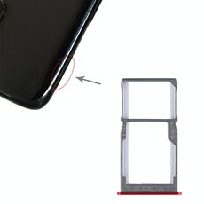 Per Meizu 15 Vassoio scheda SIM + Vassoio scheda SIM / Vassoio scheda micro SD (rosso)