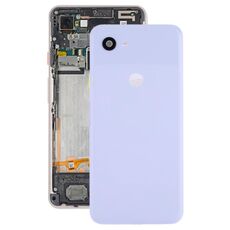 Cover posteriore della batteria con obiettivo della fotocamera e tasti laterali per Google Pixel 3a (viola chiaro)