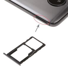 Vassoio scheda SIM + vassoio scheda SIM / vassoio scheda micro SD per Motorola Moto G5S (nero)