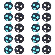 Obiettivo della fotocamera posteriore da 10 PC per Motorola Moto G6 Play
