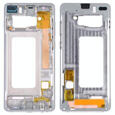 Per Samsung Galaxy S10+ Cornice con cornice centrale con tasti laterali (argento)