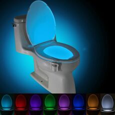 Luce notturna per toilette attivata dal movimento, bagno con luce per toilette a LED
