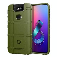 Custodia protettiva antiurto Custodia in silicone a copertura totale per Asus Zenfone 6 (verde militare)