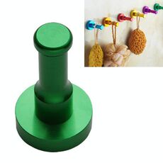 Colore Personalità Spazio Alluminio Gancio rotondo Gancio singolo Cucina Colore Appendiabiti No ruggine (verde)