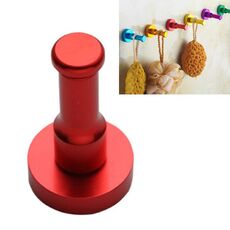 Colore Personalità Spazio Alluminio Gancio rotondo Gancio singolo Cucina Colore Appendiabiti No ruggine (rosso)