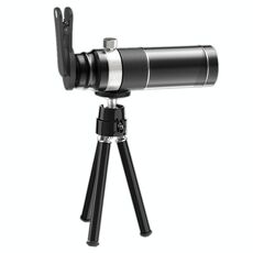 Teleobiettivo per teleobiettivo HD universale per telefoni cellulari 20X con treppiede e clip